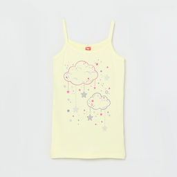 CRB wear/CSJG 20010-30 Майка для девочки, желтый/Ex.Cherubino