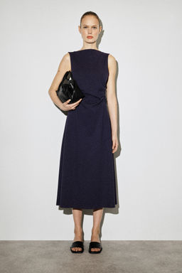 VESTIDO DE ALGOD?N EL?STICO CON CINTURA FRUNCIDA - H&m фото 2