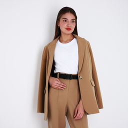 Ремень женский, ширина 3,5 см, пряжка металл, цвет чёрный - Simaland фото 3