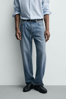 JEANS LIGEROS ALGOD?N - LYOCELL / Azul medio - Zara фото 2
