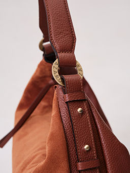 Сумка замшевая багет Azaro 30861 коппер