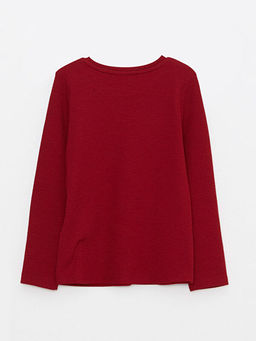 Bisiklet Yaka Basic Uzun Kollu K?z ?ocuk Ti??rt - Waikiki фото 2