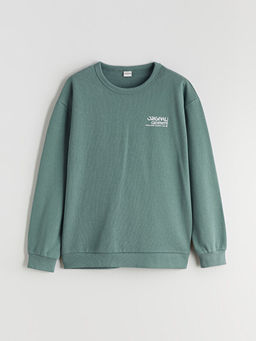 Bisiklet Yaka Erkek ?ocuk Sweatshirt