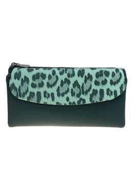 Женское портмоне из искусственной кожи, цвет зеленый