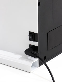 Камин электрический светодиодный, белый 21х11х64 см, (3хС, usb)