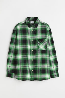 Camisa en sarga de algodon