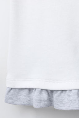 EMBROIDERED STAR T-SHIRT WITH MOCK COLLAR - Zara фото 4