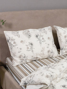 Комплект постельного белья Евро белый твил