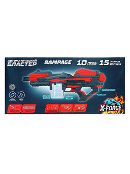 Автоматический бластер RAMPAGE, стреляет мягкими пулями, работает от батареек - Woow toys фото 16