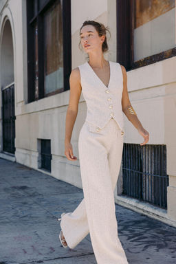 TEXTURED TROUSERS