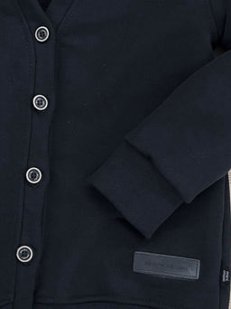 Кардиган на пуговицах 22-1757 черный - Mini maxi фото 6