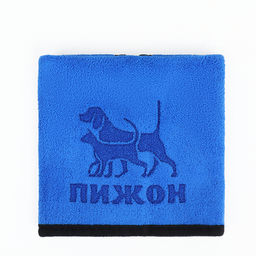 Полотенце для животных супервпитывающее, малое, 400 г/м, 30 х 30 см, синее - Пижон фото 2