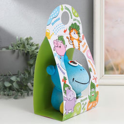 Растущий подарок травка «Единорог», фигурка для выращивания, голубой