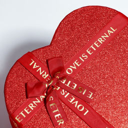 Набор подарочных коробок сердце 3 в 1, сияющий красный с бантом Любовь вечна, 31?27?13.3; 28?25?11.7; 26?23?10.3 см