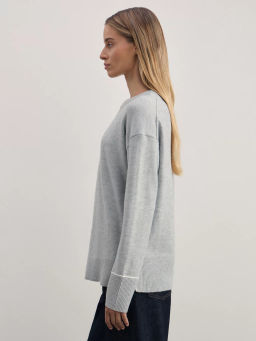 Джемпер с контрастными швами / Zarina фото 4