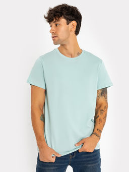 Футболка мужская в голубом оттенке лазурь 111773-1