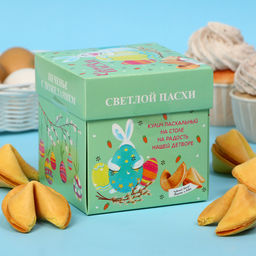 Печенье с пасхальными пожеланиями 35 г, Светлой Пасхи (мятный), 5 штук в упаковке - Simaland фото 2