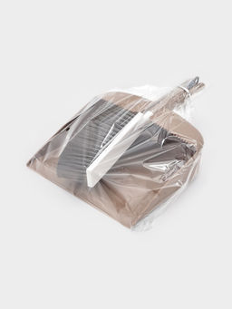 Набор для уборки: совок в комплекте с щёткой и встроенным водосгоном«Порядок», 34×24×9 см, МИКС