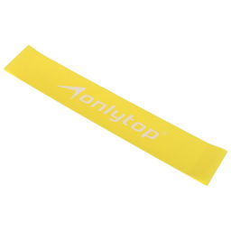 Фитнес-резинка ONLYTOP, 30×5×0.07 см, нагрузка 5 кг, цвет жёлтый