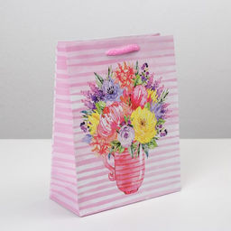 Пакет ламинированный With Love, MS 18 х 23 х 8 см