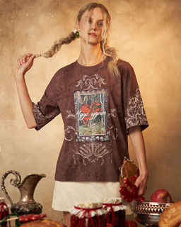 Футболка варёнка с шёлковой вставкой FRK002 - Sahar art lab фото 5