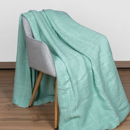 4643 Плед 220*155 цв. фисташка рис.13-6007