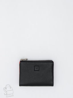 Женский кошелек 9949-1806A black  red Vermari