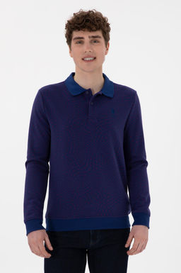 Erkek _ndigo Sweatshirt Sepette S_rpriz _ndirim