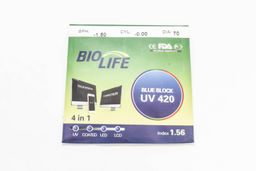 Линзы BIO LIFE BLUE BLOCK Ф70 1.56 ДИОПТРИИ: +0.50 - +4.00