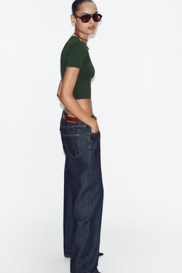 CROPPED SHORT SLEEVE T-SHIRT - Zara фото 4