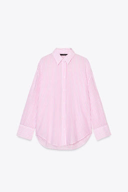 OVERSIZE STRIPED SHIRT - Zara фото 22