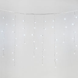 ULD-B25006-440/TTK WHITE IP44 Бахрома светодиодная с эффектом мерцания, 25м. Соединяемая. 440 светодиодов. Белый свет. Провод прозрачный. ТМ Uniel - Volpe фото 3