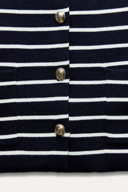 STRIPED KNIT CARDIGAN - Zara фото 4