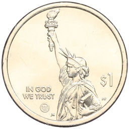 Монета 1 доллар 2024 года D США Американские инновации  Дефибриллятор постоянного тока