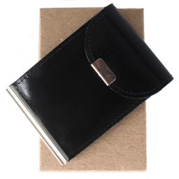 Зажим для купюр Croco-зк-300 (карм на мелочи, 2 кнопки) натуральная кожа черный шик (1) 205853  фото 4