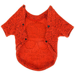 Пэт тойс (Pet toys) Одежда для собаки Толстовка Star с принтом, на кнопках р-р XL, длина спинки 38см/обхват груди 42см/обхват шеи 30см, цвет-оранжевый, полиэстер/флис (Китай) - Домашняя мода фото 6