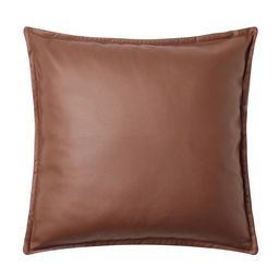 Наволочка декоративная Этель кожзам 45х45 см, коричневый  фото 6
