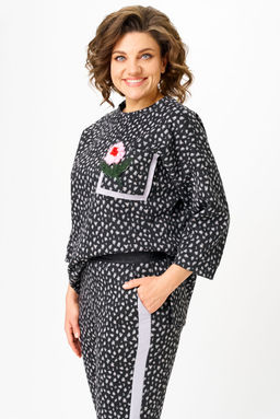 Костюм Michel Chic 1447 черный, лео  фото 5