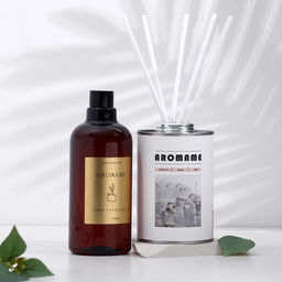 Набор диффузор ароматический Aromame, французская лаванда, 500 мл, круглая банка - Simaland фото 3