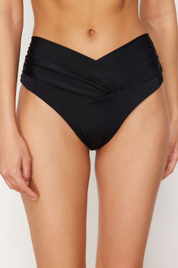 TRENDYOLMILLA Siyah V Kesim Yuksek Bel Regular Bikini Alt? TBESS24BA00137  фото 14