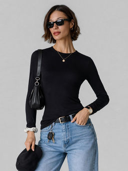 Джемпер женский черный прилегающего кроя - Mark formelle фото 7