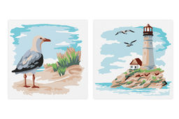 ФРЕЯ PNBM-006 Набор для раскрашивания по номерам (на магните) 9 х 9 см На морском берегу