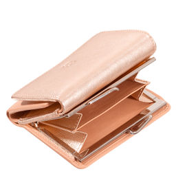 Итальянский женский кожаный кошелек DuDu серии Corsica | золотистый - Dudubags фото 4