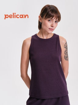 PELICAN, майка женская, Сливовый