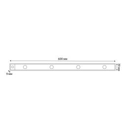 ULI-F50-5W/4000K SENSOR IP40 WHITE Светильник светодиодный для мебели с сенсором движения и освещенности. 600мм. ТМ Uniel