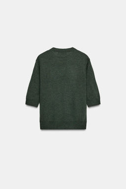 SHORT SLEEVE WOOL SWEATER - Zara фото 6