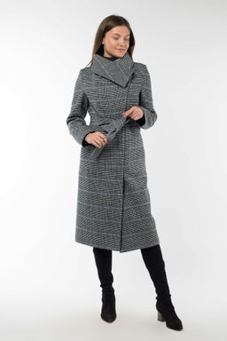 01-10186 Пальто женское демисезонное (пояс) - El podio фото 2