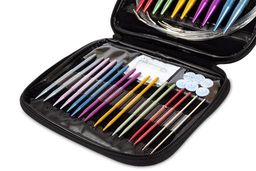 Спицы GAMMA разборные круговые в наборе SN-10 алюминий d 2.75-10.0 мм 26 шт в пенале фото 8