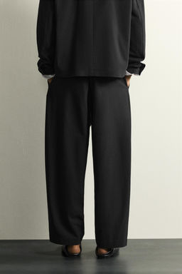 PANTAL?N BALLOON FIT CRUZADO / Negro