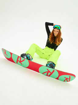 Брюки зимние женские / сноубордические Alpha Endless Симфония склона_YEL Желто-зеленый  фото 17